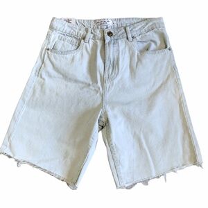 NWT Streetwear Society Distressed Light Wash High Waist Denim Shorts